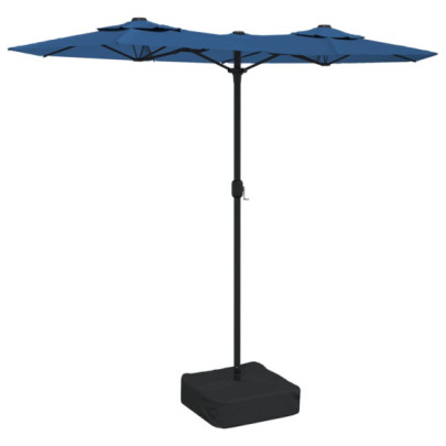 Umbrelă Grădină Două Capete - Albastru Azuriu 316x240cm