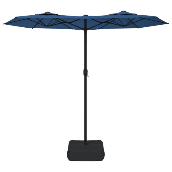 Umbrelă Grădină Două Capete - Albastru Azuriu 316x240cm