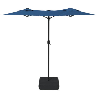 Umbrelă Grădină Două Capete - Albastru Azuriu 316x240cm
