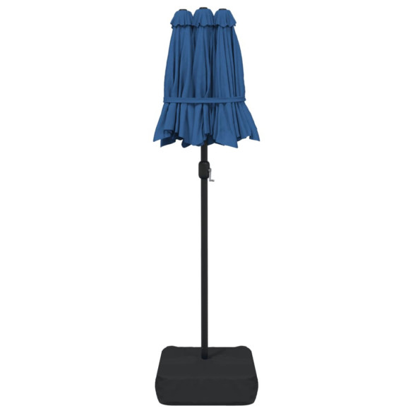 Umbrelă Grădină Două Capete - Albastru Azuriu 316x240cm