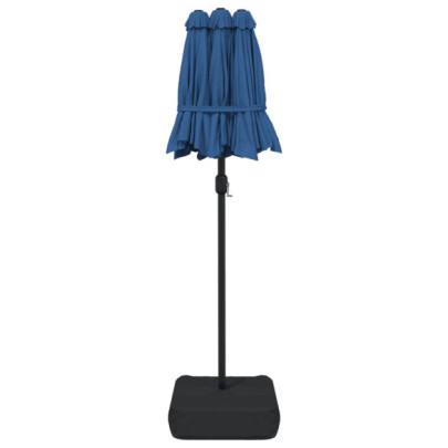 Umbrelă Grădină Două Capete - Albastru Azuriu 316x240cm