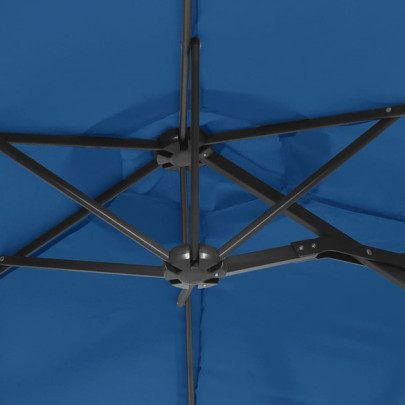 Umbrelă Grădină Două Capete - Albastru Azuriu 316x240cm