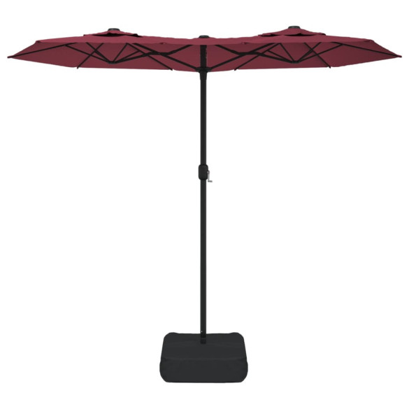 Umbrelă Grădină cu LED-uri - Roșu Bordo - 316x240 cm