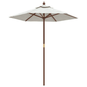 Umbrelă grădină lemn masiv 196x231 cm | Livrare gratuită 2
