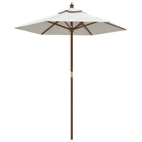 Umbrelă grădină lemn masiv 196x231 cm | Livrare gratuită