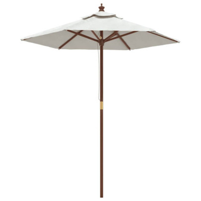 Umbrelă grădină lemn masiv 196x231 cm | Livrare gratuită