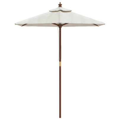Umbrelă grădină lemn masiv 196x231 cm | Livrare gratuită