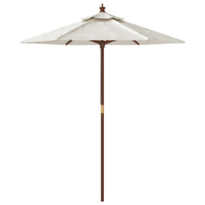Umbrelă grădină lemn masiv 196x231 cm | Livrare gratuită