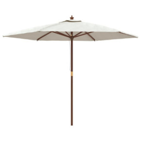 Umbrelă de Grădină din Lemn Masiv - Protecție UV | Livrare Gratuită 2