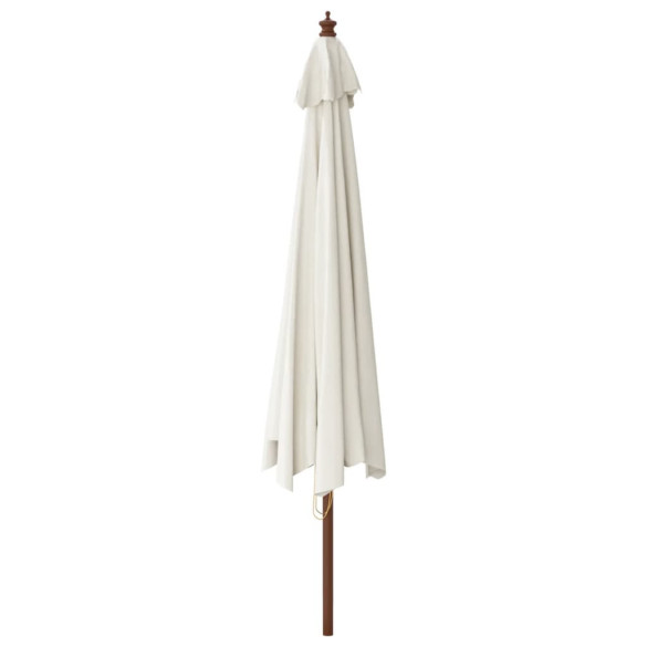 Umbrelă de soare grădină lemn masiv | Livrare gratuită