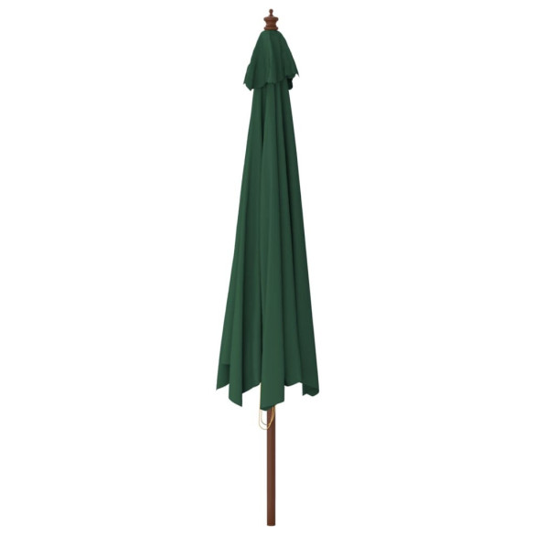 Umbrelă de grădină din lemn - Verde 400x273 cm | Livrare Gratuită