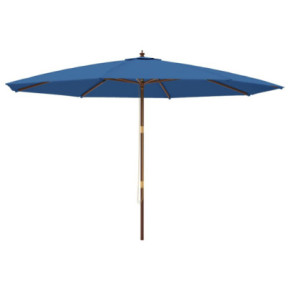 Umbrelă de grădină lemn albastru 400x273 cm | Livrare gratuită 2