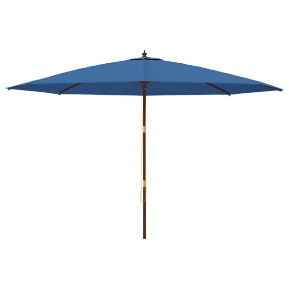 Umbrelă de grădină lemn albastru 400x273 cm | Livrare gratuită