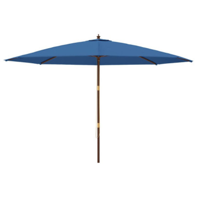 Umbrelă de grădină lemn albastru 400x273 cm | Livrare gratuită