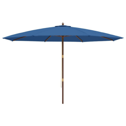 Umbrelă de grădină lemn albastru 400x273 cm | Livrare gratuită