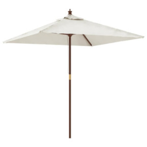 Umbrelă Soare Grădină Lemn Natural 198x198 cm | Livrare Gratuită 2