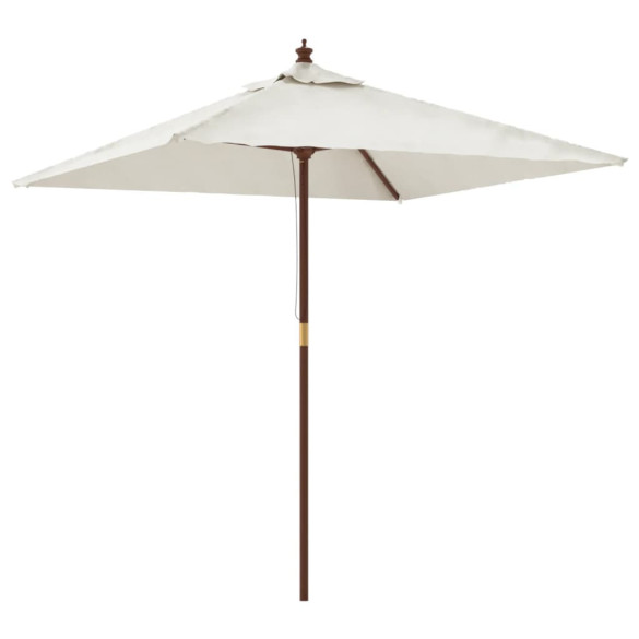 Umbrelă Soare Grădină Lemn Natural 198x198 cm | Livrare Gratuită