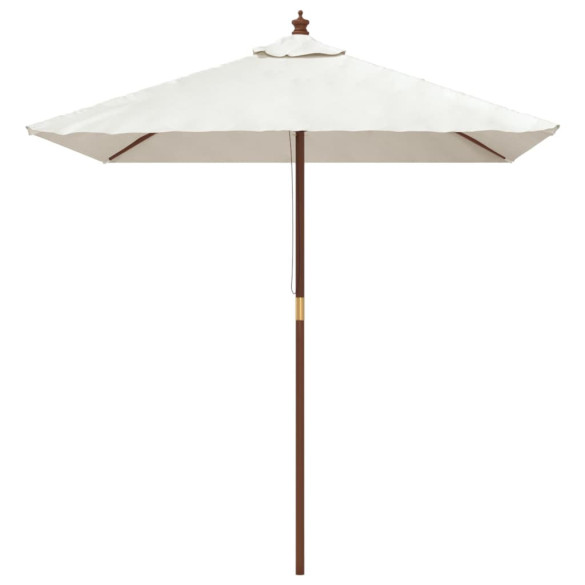Umbrelă Soare Grădină Lemn Natural 198x198 cm | Livrare Gratuită