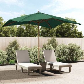 Umbrelă grădină lemn masiv 300x300 cm | Livrare gratuită