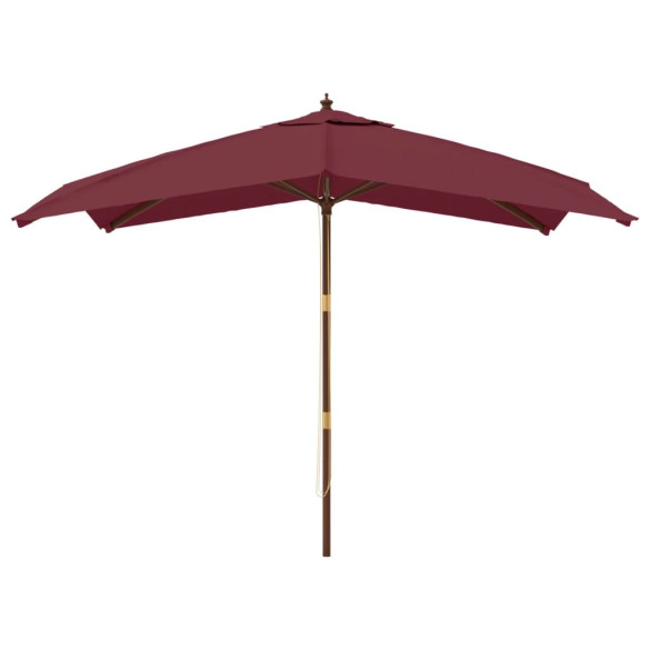 Umbrelă grădină lemn roșu bordo 300x300 cm | Livrare gratuită