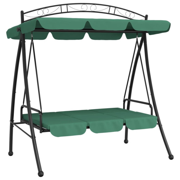 Balansoar de Grădină cu Baldachin Verde 198 cm - Comandă Acum