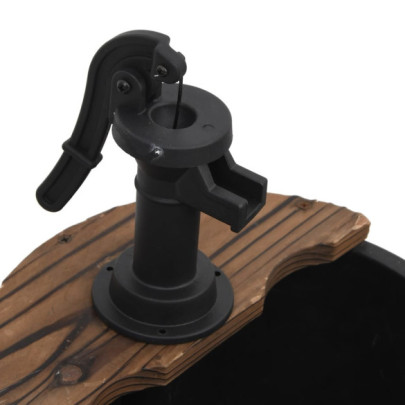 Fântână Decorativă cu Pompă - Lemn Masiv de Brad | Livrare Gratuită