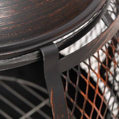 Sobă grădină oțel cu vătrai - Livrare gratuită