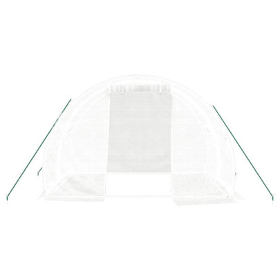 Seră Albă Oțel 6m² - Cultivă Legume și Plante