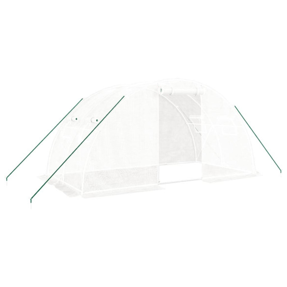 Seră Albă 8m² cu Cadru Oțel | Livrare Gratuită Seră Albă 8m² cu Cadru Oțel | Livrare Gratuită