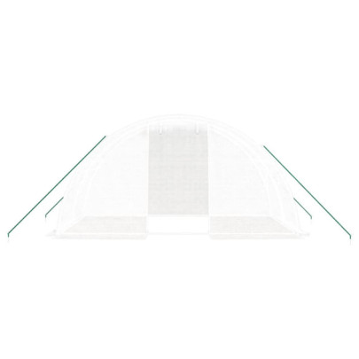 Seră Albă 8m² cu Cadru Oțel | Livrare Gratuită