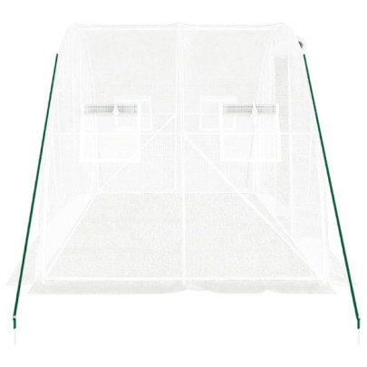 Seră Albă 8m² cu Cadru Oțel | Livrare Gratuită