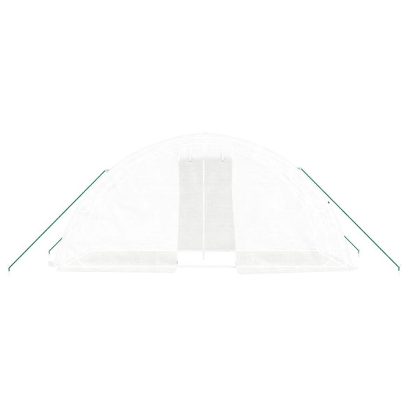 Seră Albă Oțel 5x2m - Cultivă Legume și Plante