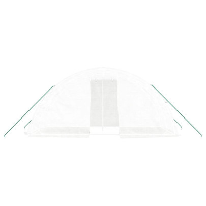 Seră Albă Oțel 5x2m - Cultivă Legume și Plante