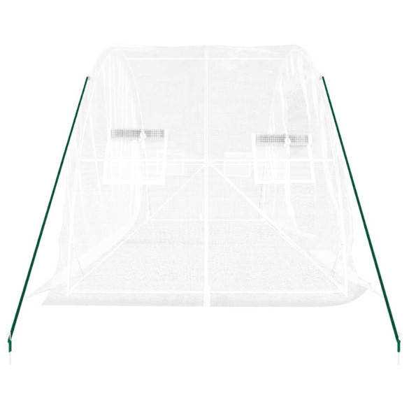 Seră Albă Oțel 5x2m - Cultivă Legume și Plante