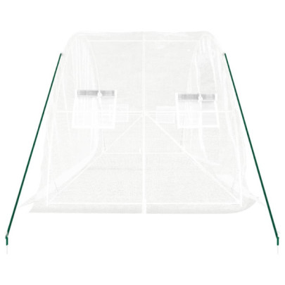 Seră Albă Oțel 5x2m - Cultivă Legume și Plante