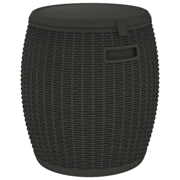 Cutie Depozitare Grădină 4 în 1 - Negru, Polipropilenă