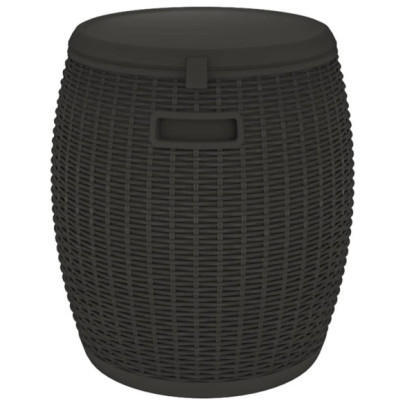 Cutie Depozitare Grădină 4 în 1 - Negru, Polipropilenă