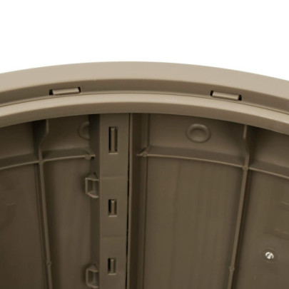 Cutie Depozitare Grădină 3 în 1 - Maro Deschis - Polipropilenă