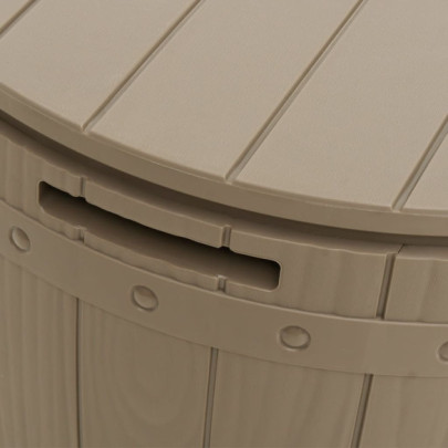 Cutie Depozitare Grădină 3 în 1 - Maro Deschis - Polipropilenă