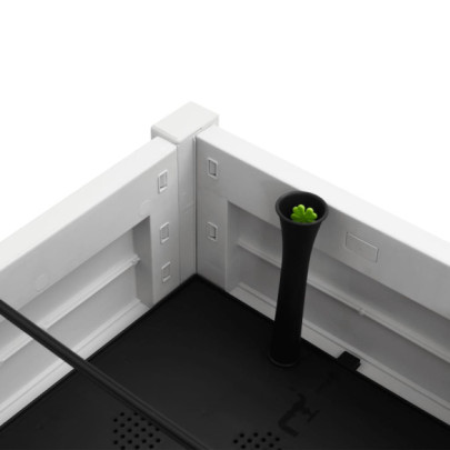 Strat Înălțat Grădină - Auto-irigare, Polipropilenă Albă