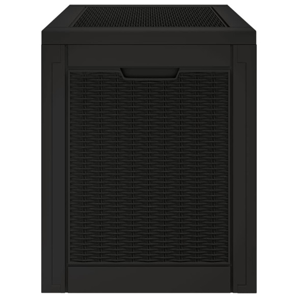 Ladă Depozitare Grădină Negru 118L - Polipropilenă Rezistentă