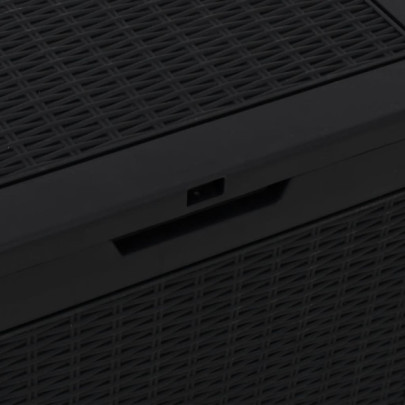 Ladă Depozitare Grădină Negru 118L - Polipropilenă Rezistentă