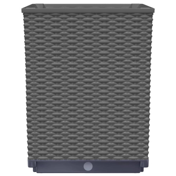 Set 4 Jardiniere Negre Polipropilenă | Livrare Gratuită