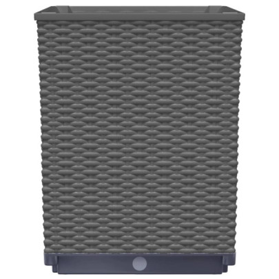 Set 4 Jardiniere Negre Polipropilenă | Livrare Gratuită