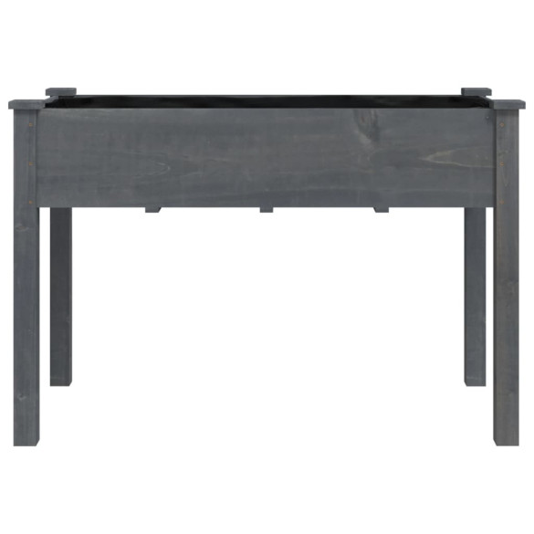 Jardinieră Lemn Masiv cu Căptușeală - Decor Grădină | 118x59x76 cm