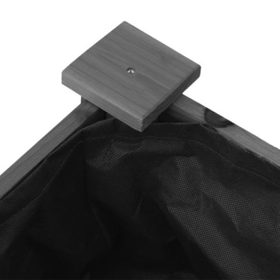 Jardinieră Lemn Masiv cu Căptușeală - Decor Grădină | 118x59x76 cm