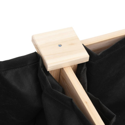 Jardinieră Lemn Masiv de Brad cu Căptușeală - 203x53x76 cm