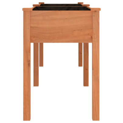 Jardinieră Lemn Masiv Brad cu Căptușeală - 203x53x76 cm