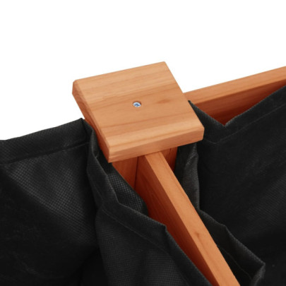 Jardinieră Lemn Masiv Brad cu Căptușeală - 203x53x76 cm