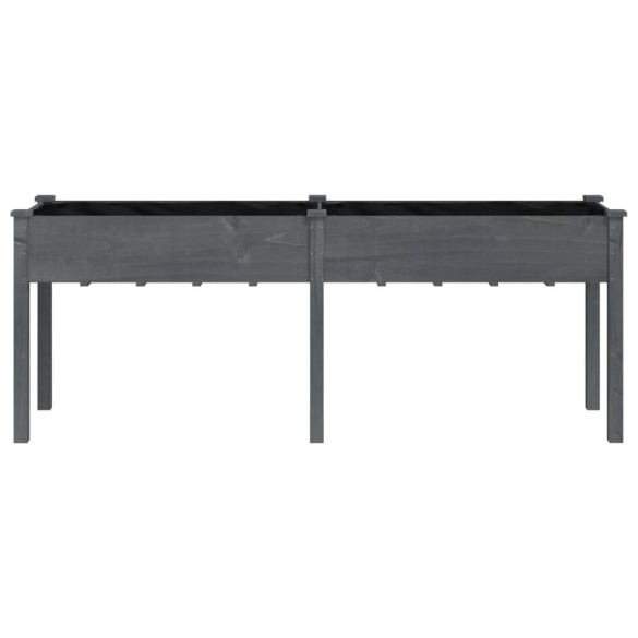 Jardinieră Lemn Brad cu Căptușeală - 203x53x76 cm | Livrare Gratuită